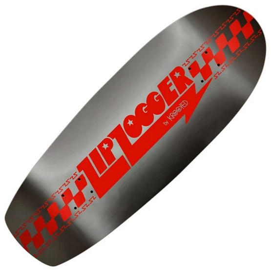 Krooked ZipZogger 10.75" Deck - Silver / Red