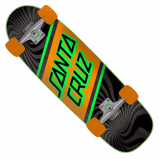 Santa Cruz Street Skate Cruzer Complete 8.79" Black/Green/Orange