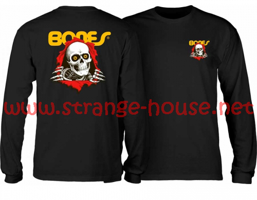 Powell Peralta Ripper Long Sleeve T-Shirt Black / Large - Click Image to Close