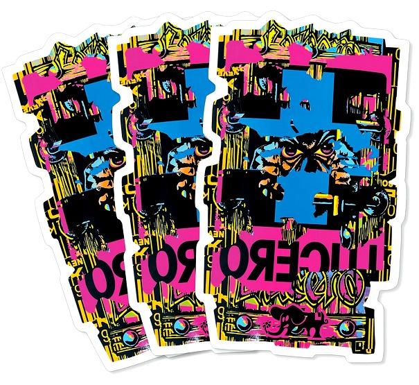 (image for) Black Label John Lucero Mash Up Vinyl Die-Cut 3" x 5" Sticker