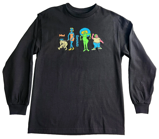 (image for) Blind Mark Gonzales Colored People Long Sleeve T-Shirt Black / XL