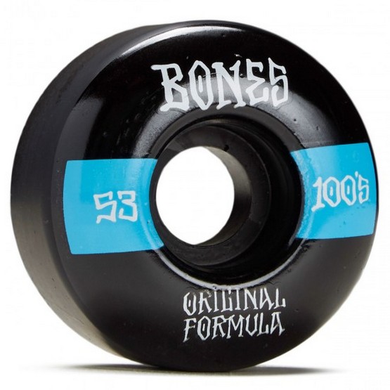 Bones 100's Wheels - 53mm / Black / Original Formula / V4 Wide