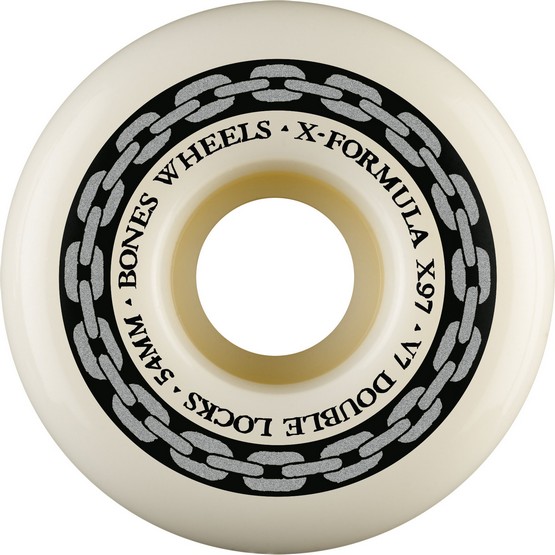 Bones X97 Double Locks V7 / 54mm / White & Silver (image for) Bones X97 Double Locks V7 / 54mm / White & Silver