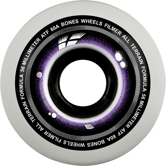 (image for) Bones Wheels ATF Filmers 60mm / 80a -White/Black/Purple
