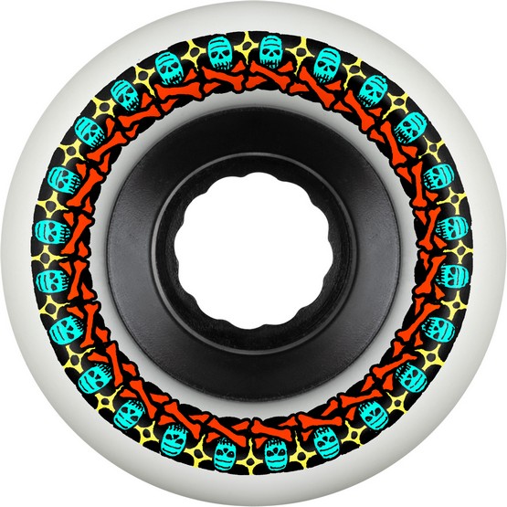 BONES WHEELS ATF ROUGH RIDERS Skull and Bones 59mm / 80a - White (image for) BONES WHEELS ATF ROUGH RIDERS Skull and Bones 59mm / 80a - White