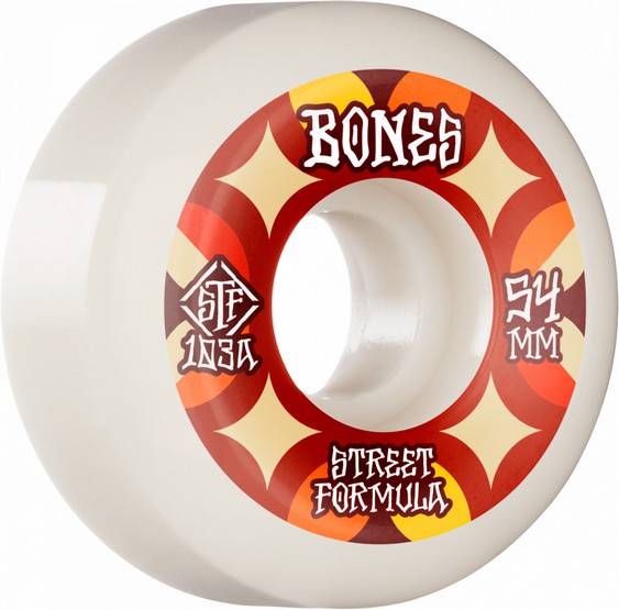 (image for) Bones STF Retros 54mm/103a V5 Sidecut Wheels