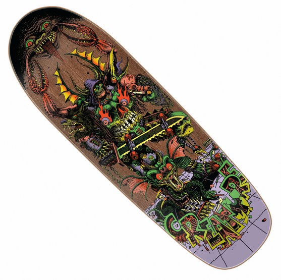 Creature Hallucination Beast 9.55" x 30.46" Team Deck - Brown Stain (image for) Creature Hallucination Beast 9.55" x 30.46" Team Deck - Brown Stain