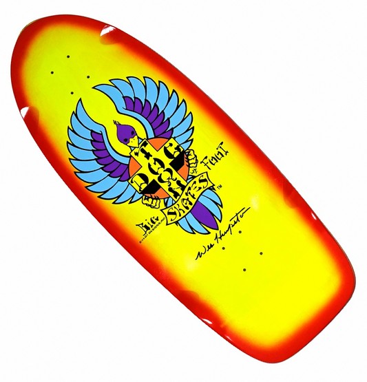 Dogtown Skates Big Foot OG 70s Rider 11.878" - Transparent Yellow / Red Fade (image for) Dogtown Skates Big Foot OG 70s Rider 11.878" - Transparent Yellow / Red Fade