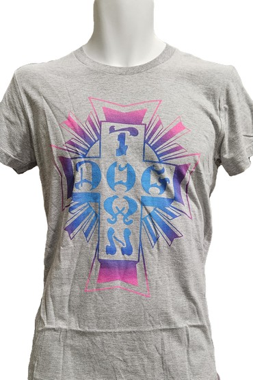 (image for) Dogtown Skates Cross Logo Women's - Grey Fade / Large