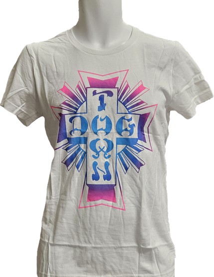 (image for) Dogtown Skates Cross Logo Women's - White Fade / Large