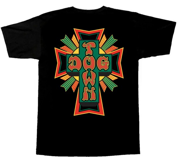 (image for) Dogtown Skates Cross Logo Rasta - Black / Large