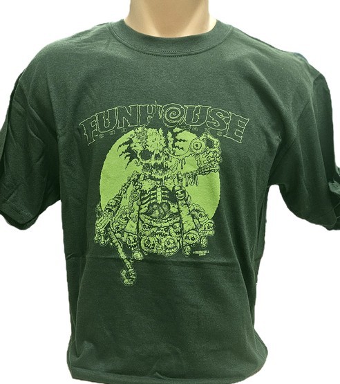 Funhouse Skateboards J.J. Rudisill 2010 Art T-Shirt Forest Green / Medium (image for) Funhouse Skateboards J.J. Rudisill 2010 Art T-Shirt Forest Green / Medium