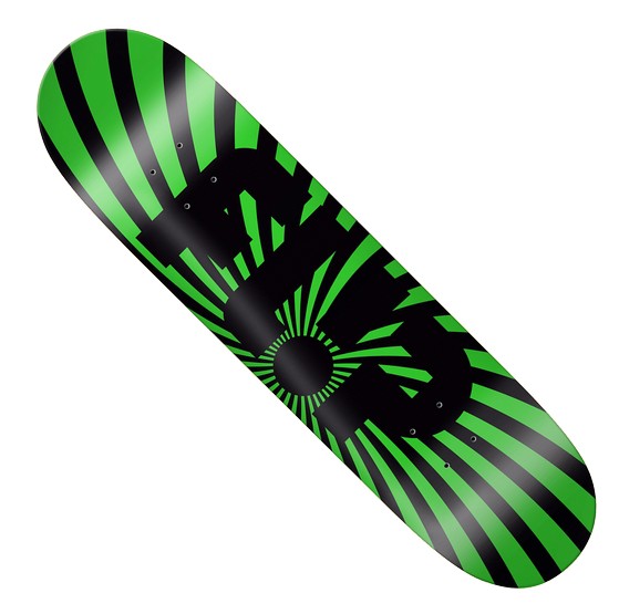 Flip Odyssey Spiral 8.0" Deck - Green