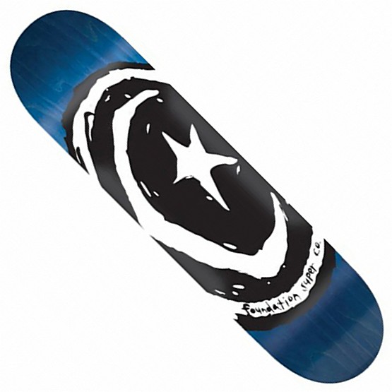 Foundation Star and Moon V.1 8.38" Deck / Blue Stain