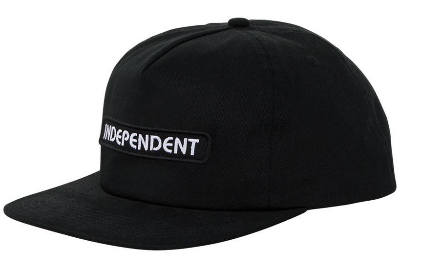 Independent Groundwork Mid Profile Snapback Cap Black