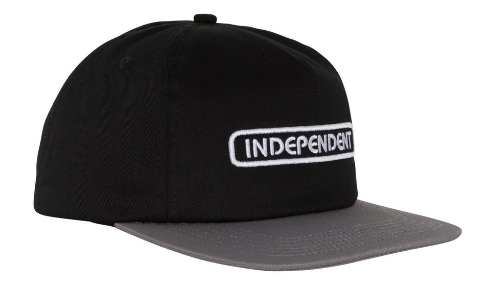 Independent Groundwork Unstructured Snapback Cap Black/Charcoal