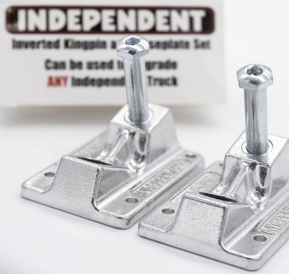 Independent Genuine Parts Inverted Kingpin Baseplates Set of Two (image for) Independent Genuine Parts Inverted Kingpin Baseplates Set of Two