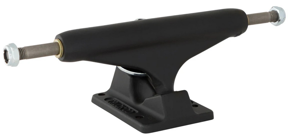 Independent 144's Blackout Standard Trucks / Pair / Matte Black / 8.25" Axle Span (image for) Independent 144's Blackout Standard Trucks / Pair / Matte Black / 8.25" Axle Span