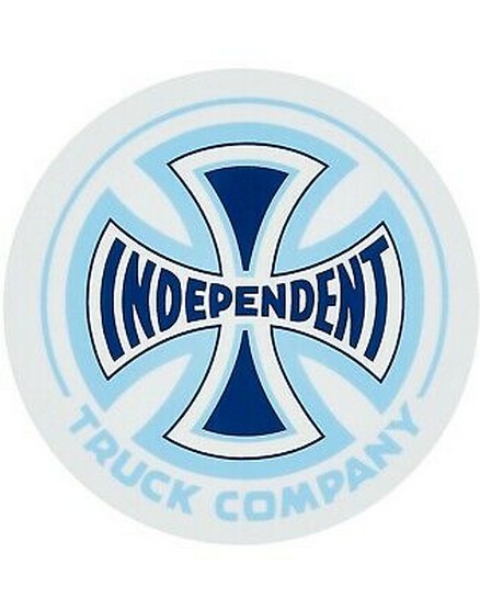 Independent Truck Co. Spectrum 4" Round Sticker Blue / Blue