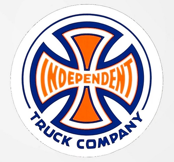 Independent Truck Co. Spectrum 2" Round Sticker Blue / Orange