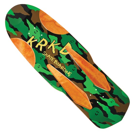 (image for) Krooked Kamo Diamond Quade 10.75" x 33.95" Deck - Camo / Orange