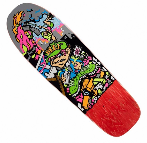 New Deal Andy Howell Molotov Kid 9.875" Red HT Deck BLEMISH - Click Image to Close
