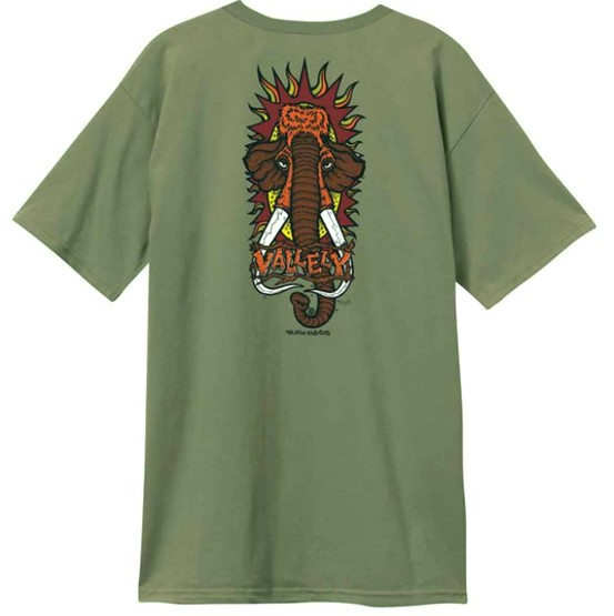 New Deal Mike Vallely Wholly Mammoth T-Shirt Army / Large