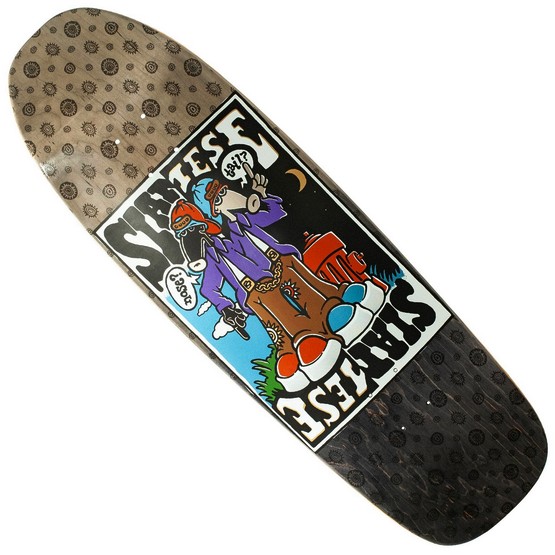 New Deal Siamese Double Kick 9.625" Metallic Re-Issue Deck