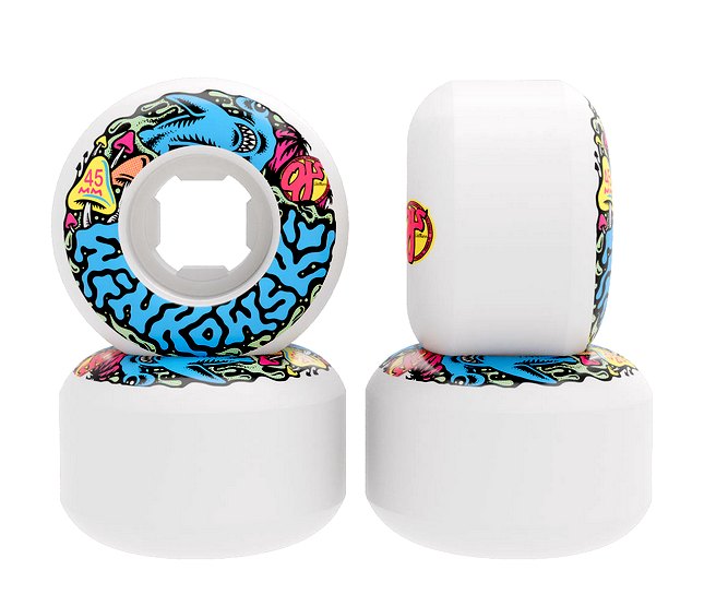 OJ Wheels Erick Winkowski Elite White Mini Chubbies 45mm / 99a Wheels - White (image for) OJ Wheels Erick Winkowski Elite White Mini Chubbies 45mm / 99a Wheels - White