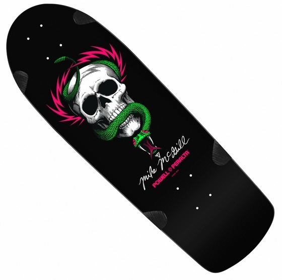Powell Peralta McGill Skull 'n Snake 10.0 Deck - Black / Pink - Click Image to Close