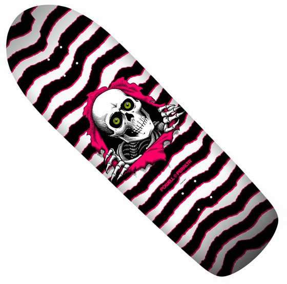 Powell Peralta Old School Ripper 9.89" x 31.32" White / Pink