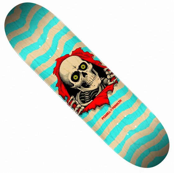 Powell Peralta Ripper 8.0" Deck - Natural / Turquoise