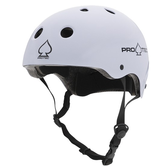 Pro-Tec Classic Fit Certified Helmet - White / Small
