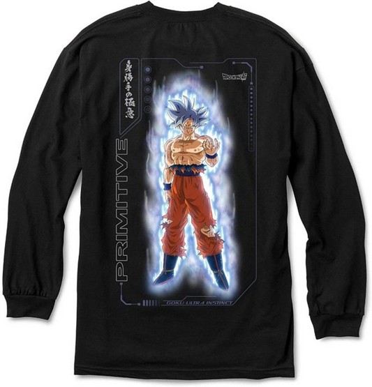 (image for) Primitive x DBZ Goku Ultra Instinct Long Sleeve T-Shirt - Black / XL