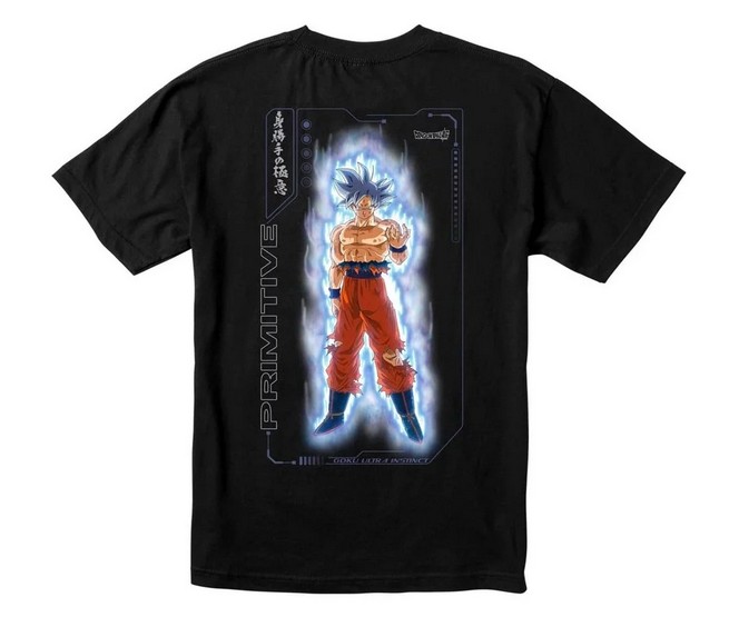 (image for) Primitive x DBZ Goku Ultra Instinct T-Shirt - Black / Large