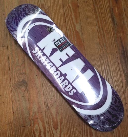 Real Skateboards Oval Pearl Patterns 8.06" Deck - Purple
