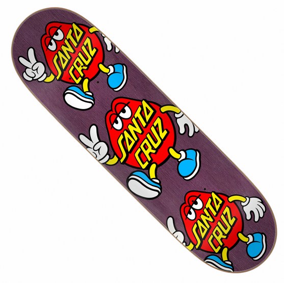Santa Cruz Dot Guy 8.8" Team Deck - Purple Stain (image for) Santa Cruz Dot Guy 8.8" Team Deck - Purple Stain
