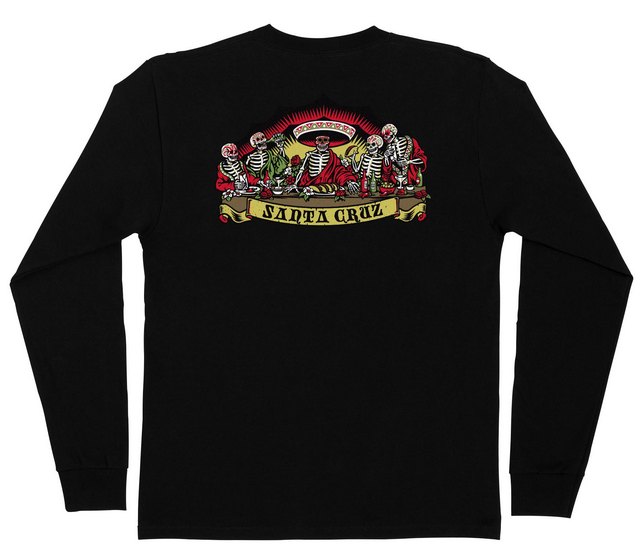 (image for) Santa Cruz Guzman Dead Diners L/S Heavyweight T-Shirt / Black / XL