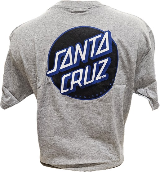 Santa Cruz Other Dot T-Shirt - Heather Grey, Black and Blue / 2011 Inventory / Medium (image for) Santa Cruz Other Dot T-Shirt - Heather Grey, Black and Blue / 2011 Inventory / Medium