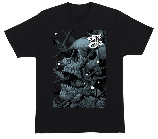 Santa Cruz Pace Deathtrap Oversized Heavyweight T-Shirt - Black / Large (image for) Santa Cruz Pace Deathtrap Oversized Heavyweight T-Shirt - Black / Large