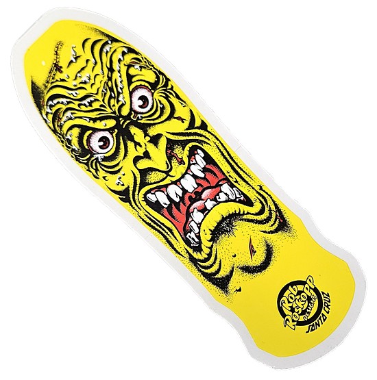 (image for) Santa Cruz Rob Roskopp Face 5.5" Sticker - Yellow / Recently Found Old Stock