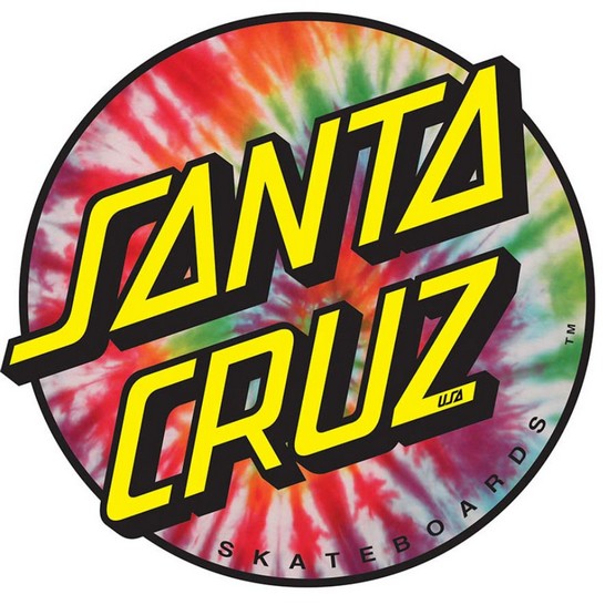 (image for) Santa Cruz Tie Dye Dot 3" Round Sticker