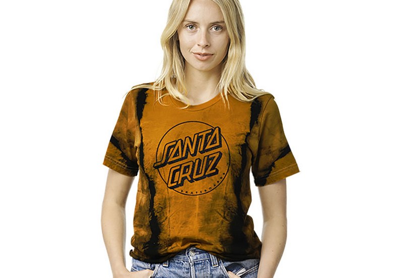 (image for) Santa Cruz Opus Dot Foil S/S Crop Boyfriend Tee Earth / MD
