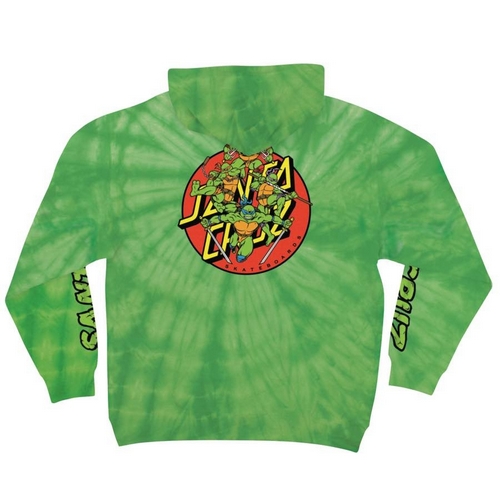 Santa Cruz x TMNT Turtle Power Pullover Hoodie - Green / XXL