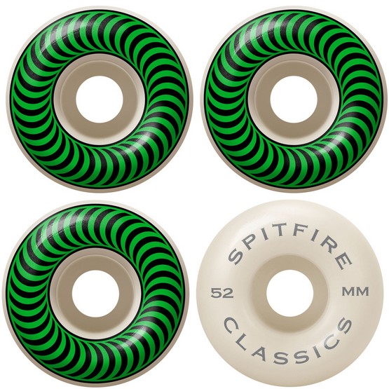 Spitfire Classics 52mm / 99a Wheels White / Green