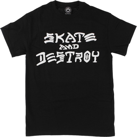 Thrasher Magazine Skate & Destroy T-Shirt Black / Large