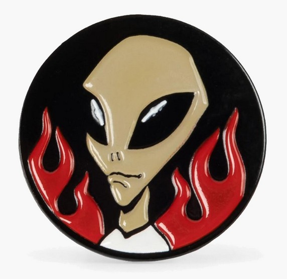Alien Workshop x Thrasher Believe Alien Lapel Pin