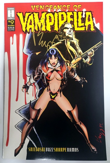 Vampirella #9 December 1994 SIGNED by cover artist Buzz!!!