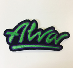 Alva OG Logo Patch 4" x 2" Green / Purple