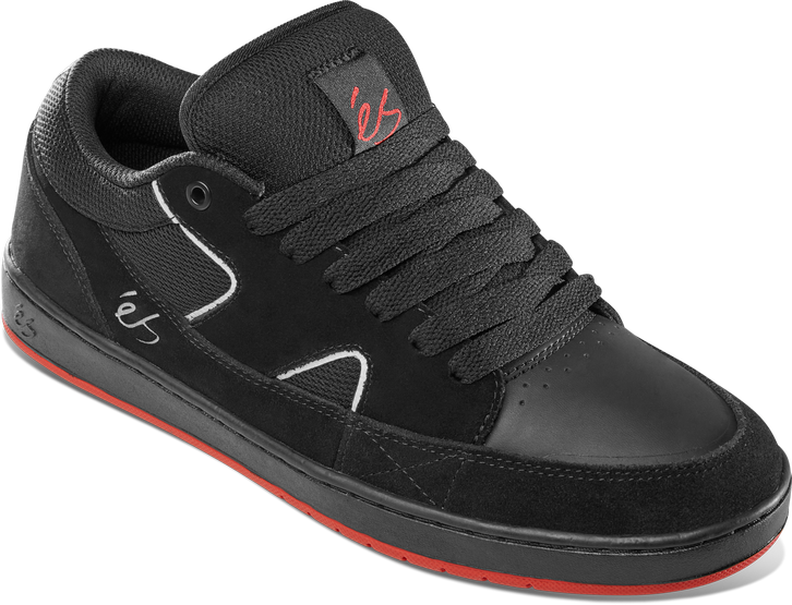 eS Sophisto Shoes Black / Black / Red Size 09.5 (image for) eS Sophisto Shoes Black / Black / Red Size 09.5
